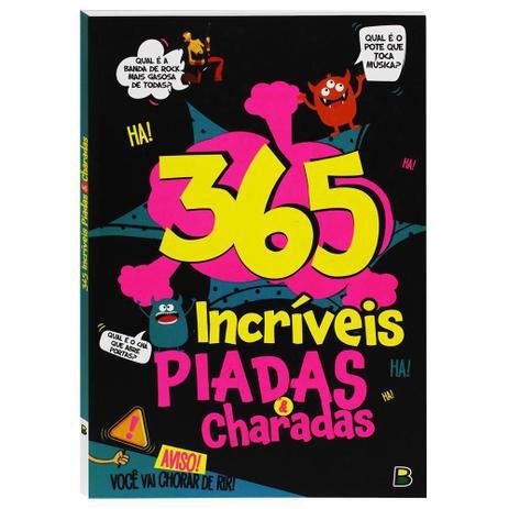 capa do livro 365 incríveis piadas charadas