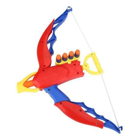 arco e flecha colorido com alavanca de pressão