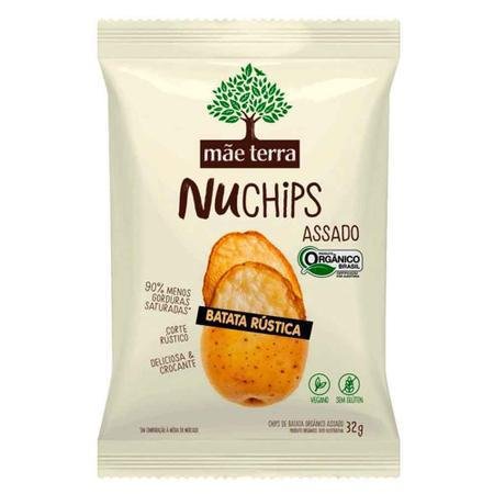 batata chips feita com ingredientes orgânicos