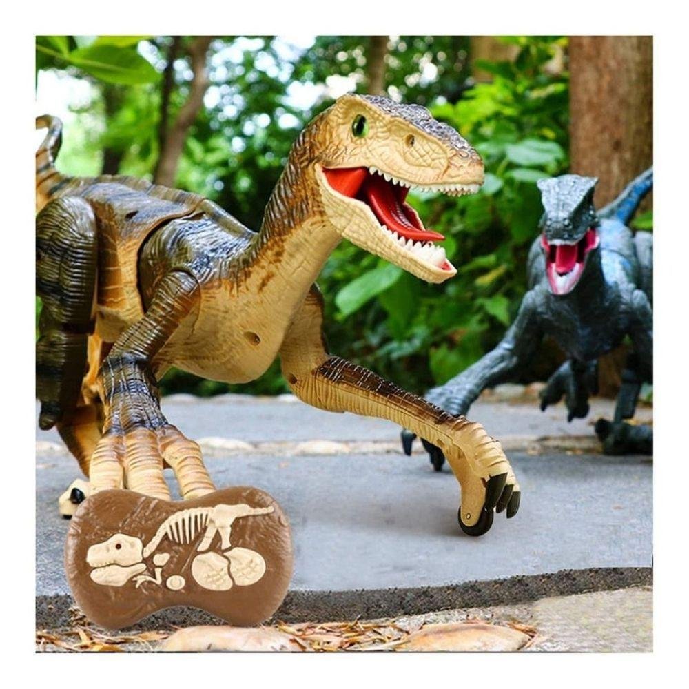 dinossauro com controle remoto em formato de fóssil