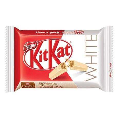 embalagem de kitkat branco