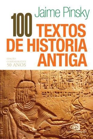 capa do livro 100 textos de história antiga