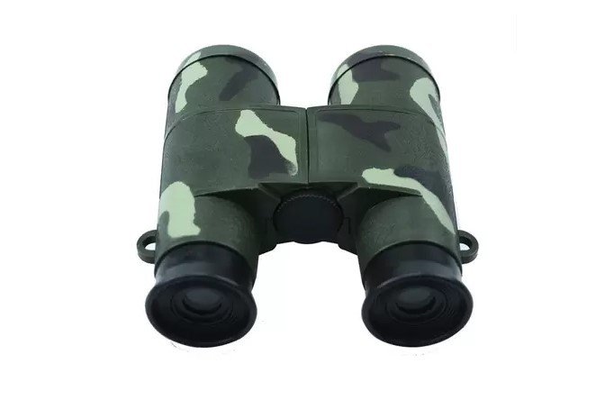 binóculo com estampa camuflada
