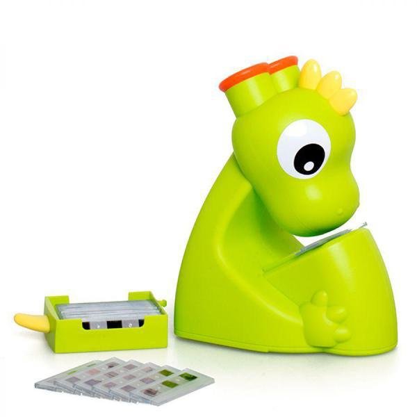 microscópio infantil verde