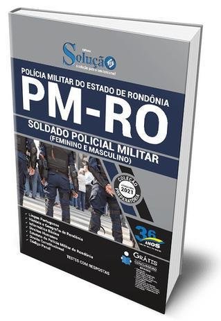 capa do livro polícia militar do estado de rondônio pm ro soldado policial militar