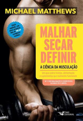 capa do livro malhar secar definir a ciência da musculação