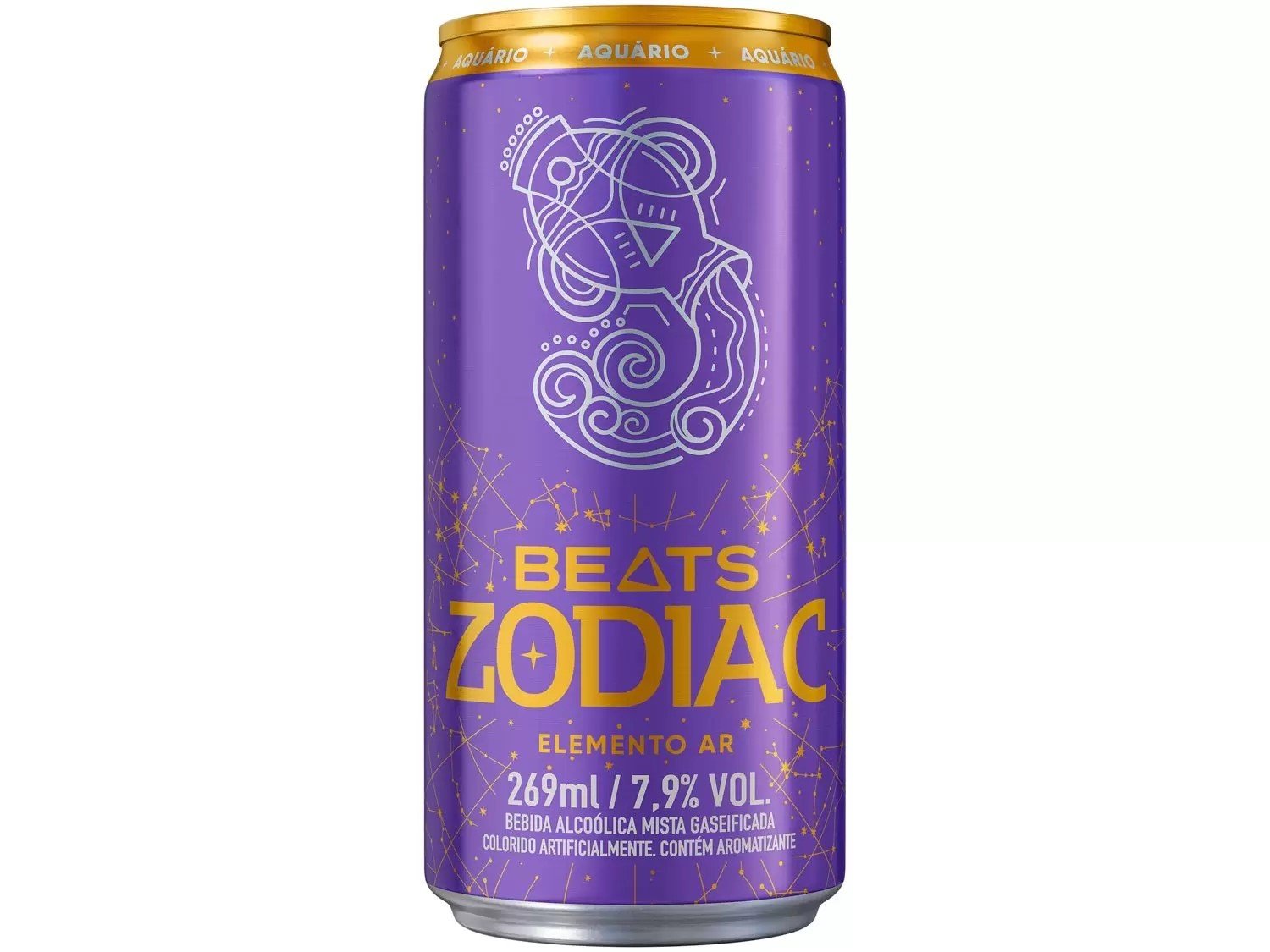 lata de bebida roxa beats zodíaco