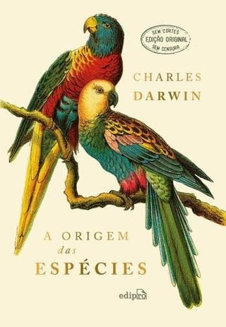 capa do livro a origem das espécies de charles darwin