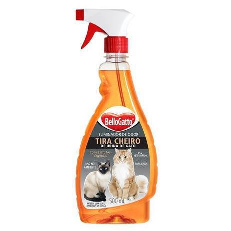 frasco de eliminador de odor tira cheiro de urina de gato