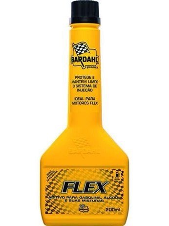 pote amarelo de aditivo para gasolina marca flex