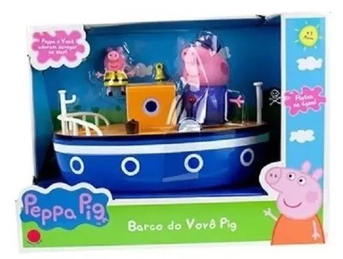 barco colorido do vovô pig da peppa pig