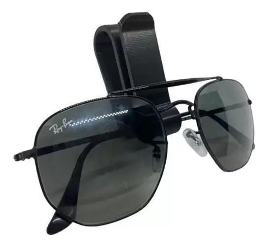 porta-óculos preto clip