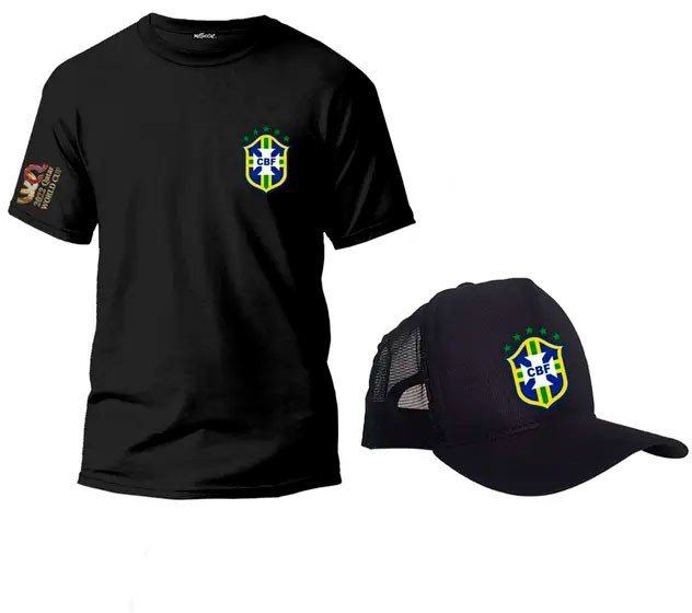 Camisa do Brasil preta