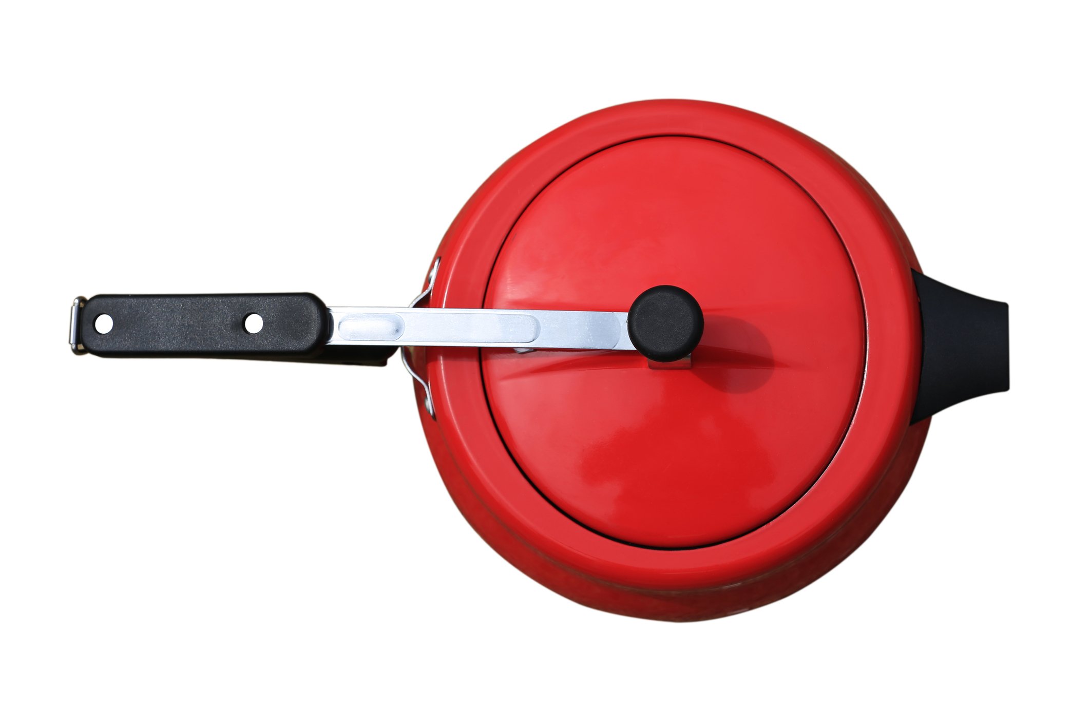 panela de pressão vermelha