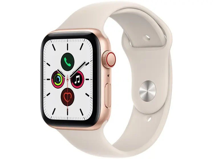 smartwatch com pulseira branca