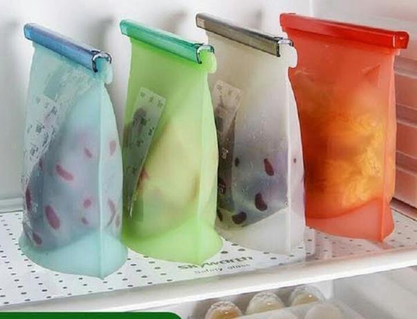sacos plásticos coloridos para alimentos