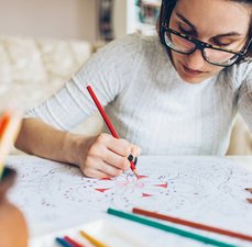 Livros de  pintura pra relaxar