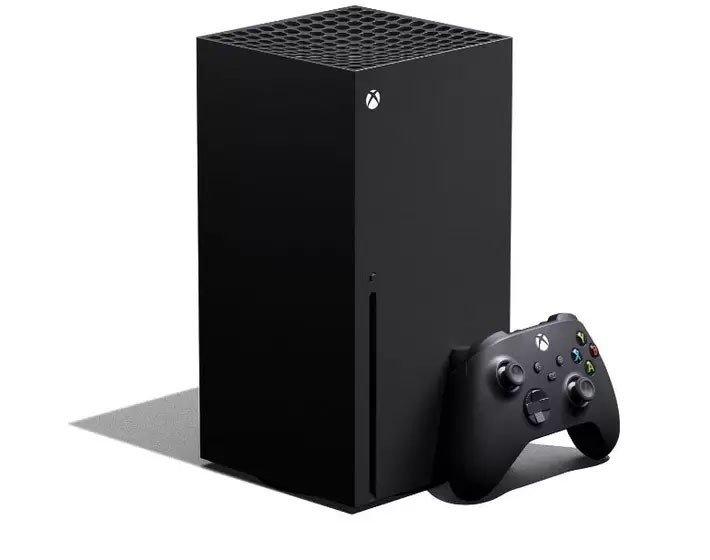 xbox series x preto com controle remoto