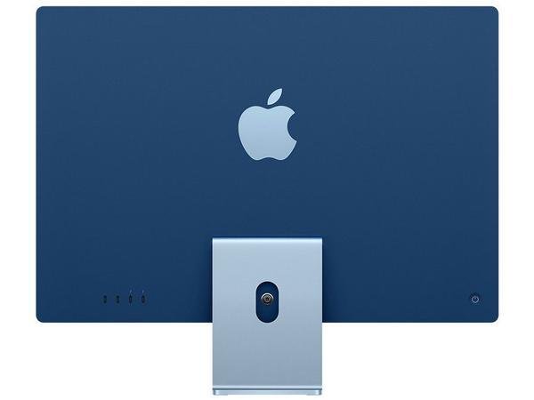 Traseira do iMac Azul