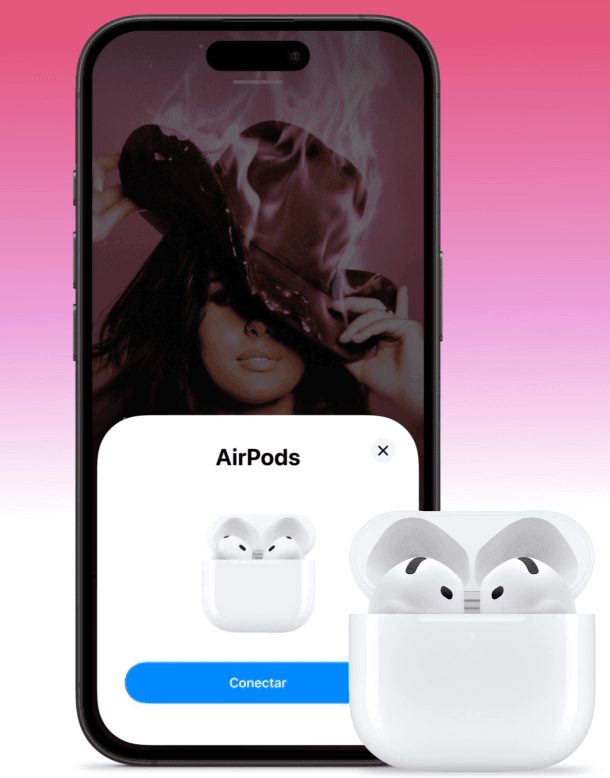 Fácil de conectar seu aipods com o iPhone