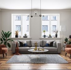 Sala com sofá cinza: ideias de decoração e cores