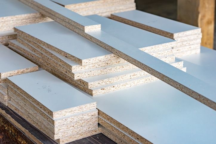 Placas de MDF de diferentes formatos, nas cores brancas. Essas pe&ccedil;as s&atilde;o usadas pra compor arm&aacute;rios de mdf. 