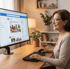 Monitor grande e confortável pra enxergar tudo com facilidade no dia a dia
